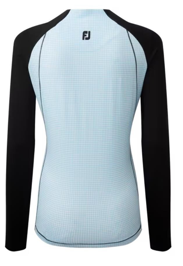 FootJoy Houndstooth Printed pull femme, noir/bleu houndstooth