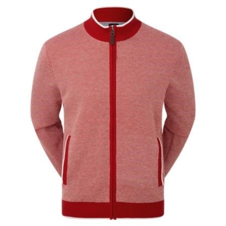 FootJoy Full-Zip Lined pull homme, rouge