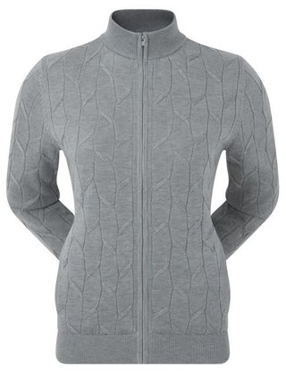 FootJoy Full-Zip Lined pull femme, gris