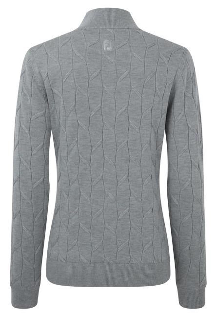 FootJoy Full-Zip Lined pull femme, gris