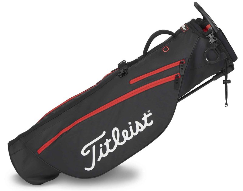 Titleist Premium carry bag, noir/noir/rouge
