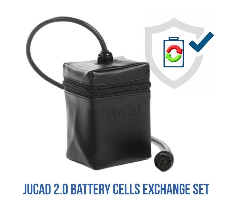 JuCad 2.0 Powerpack kit de remplacement système sans unité de contrôle pour montage autonome incl. boîtier petites cellules de batterie et couvercle