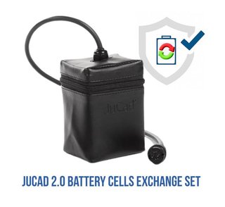 JuCad 2.0 Powerpack kit de remplacement système sans unité de contrôle pour montage autonome incl. boîtier petites cellules de batterie et couvercle