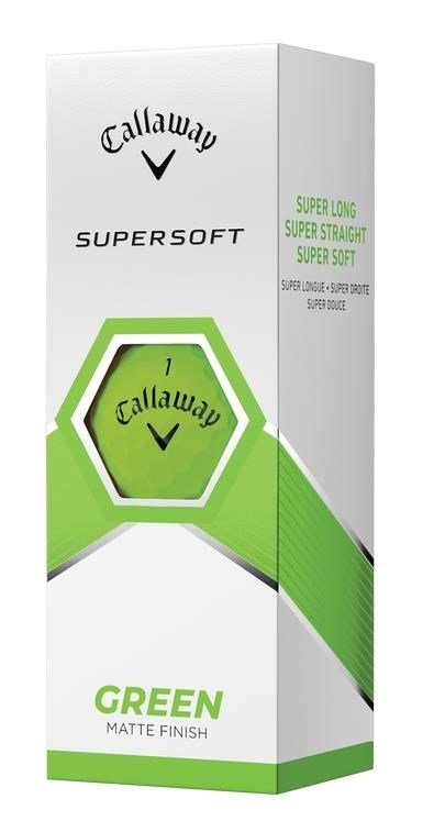 Callaway Supersoft Matte balles de golf, vertes