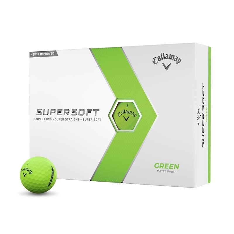 Callaway Supersoft Matte balles de golf, vertes
