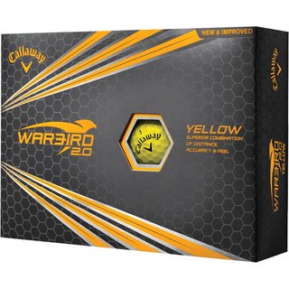 Callaway Warbird 2.0 balles de golf, jaunes