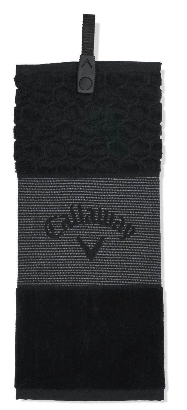 Callaway Tri-Fold 23 serviette de golf 16"x21" (40x53 cm), noir