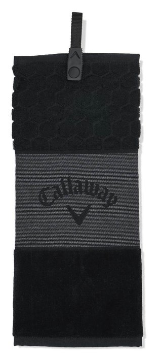 Callaway Tri-Fold 23 serviette de golf 16"x21" (40x53 cm), noir