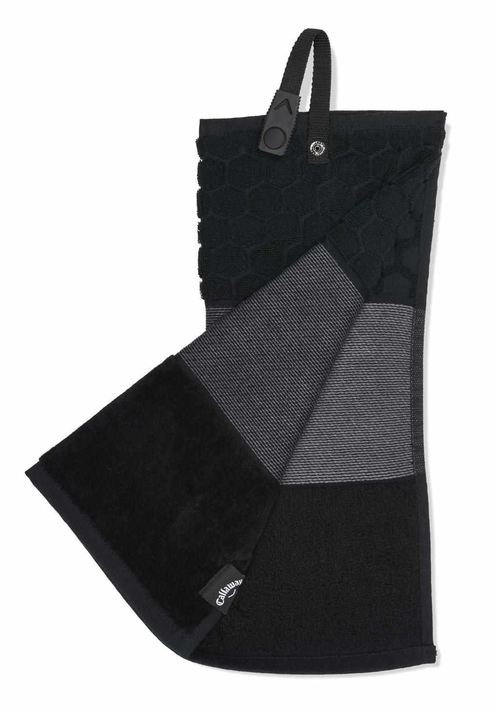 Callaway Tri-Fold 23 serviette de golf 16"x21" (40x53 cm), noir