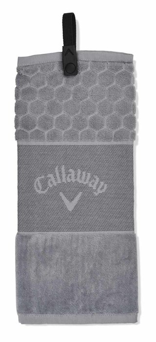 Callaway Tri-Fold 23 serviette de golf 16"x21" (40x53 cm), gris