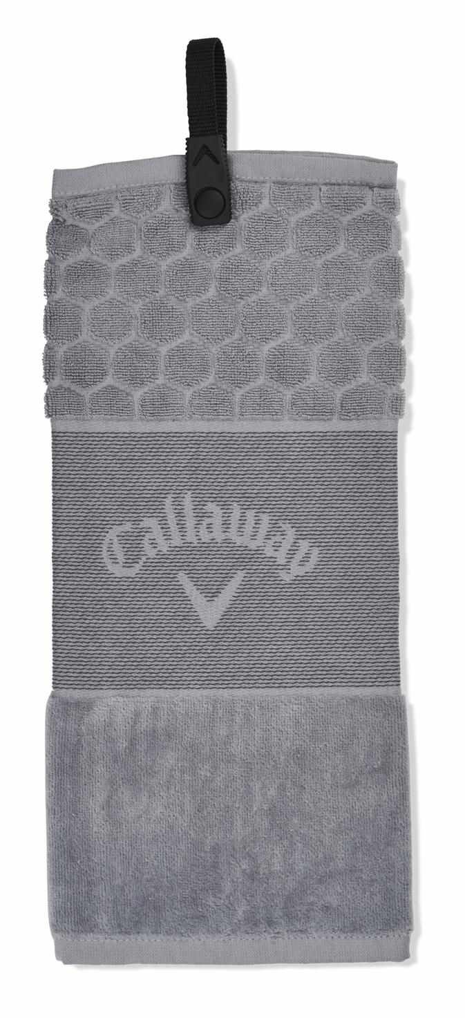 Callaway Tri-Fold 23 serviette de golf 16"x21" (40x53 cm), gris