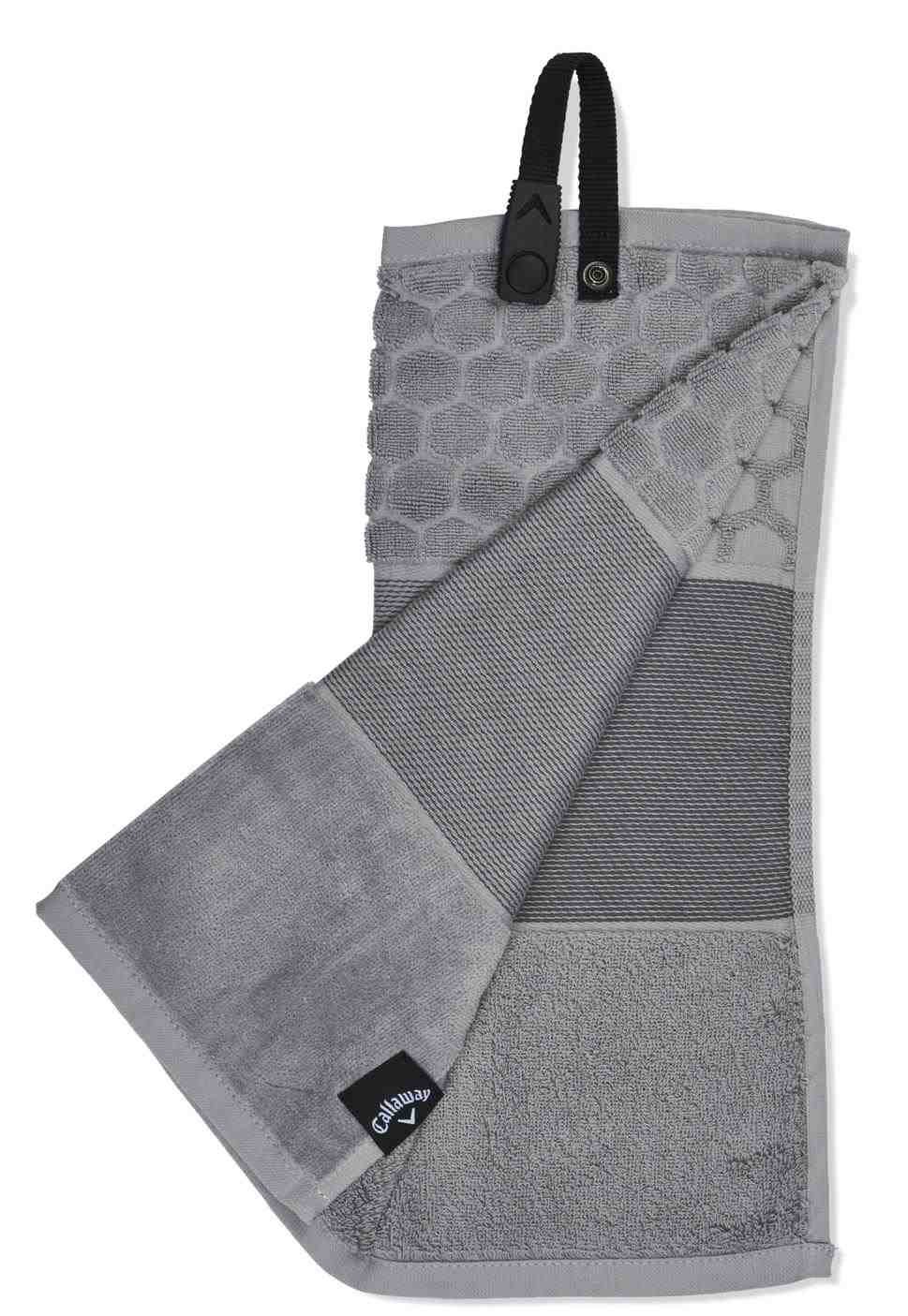 Callaway Tri-Fold 23 serviette de golf 16"x21" (40x53 cm), gris