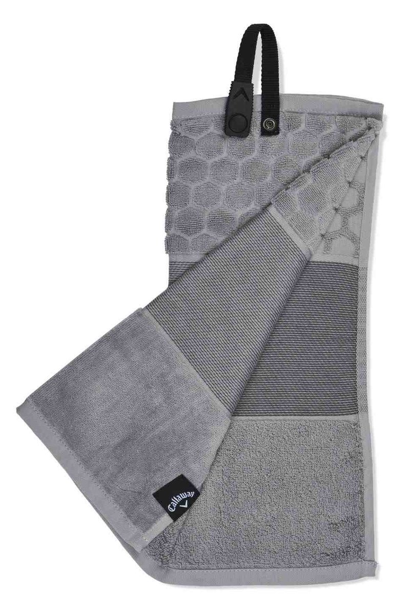 Callaway Tri-Fold 23 serviette de golf 16"x21" (40x53 cm), gris