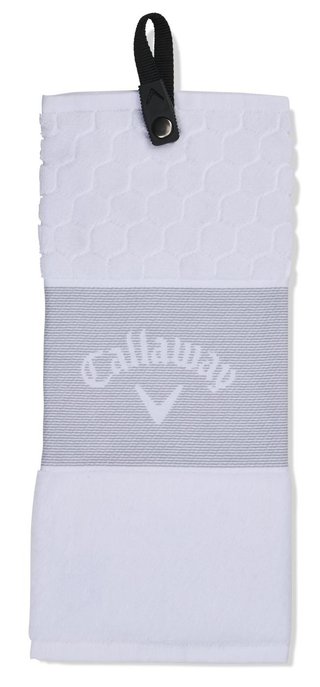 Callaway Tri-Fold 23 serviette de golf 16"x21" (40x53 cm), blanc