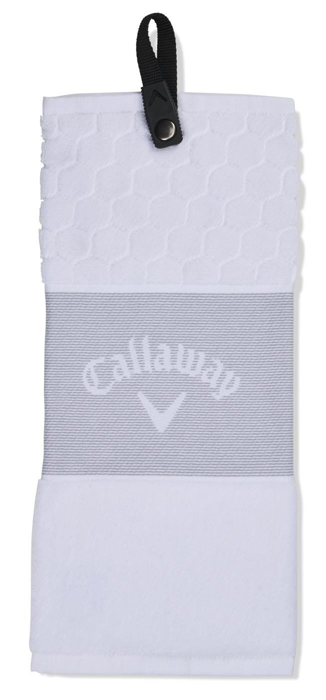 Callaway Tri-Fold 23 serviette de golf 16"x21" (40x53 cm), blanc