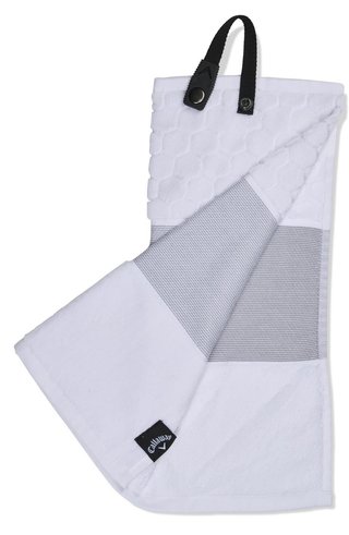 Callaway Tri-Fold 23 serviette de golf 16"x21" (40x53 cm), blanc