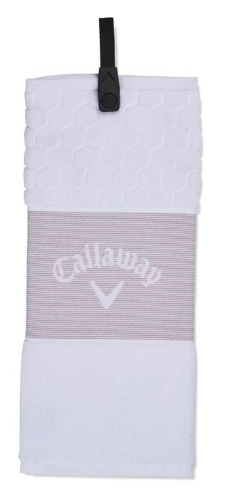 Callaway Tri-Fold 23 serviette de golf 16"x21" (40x53 cm), mauve/blanc