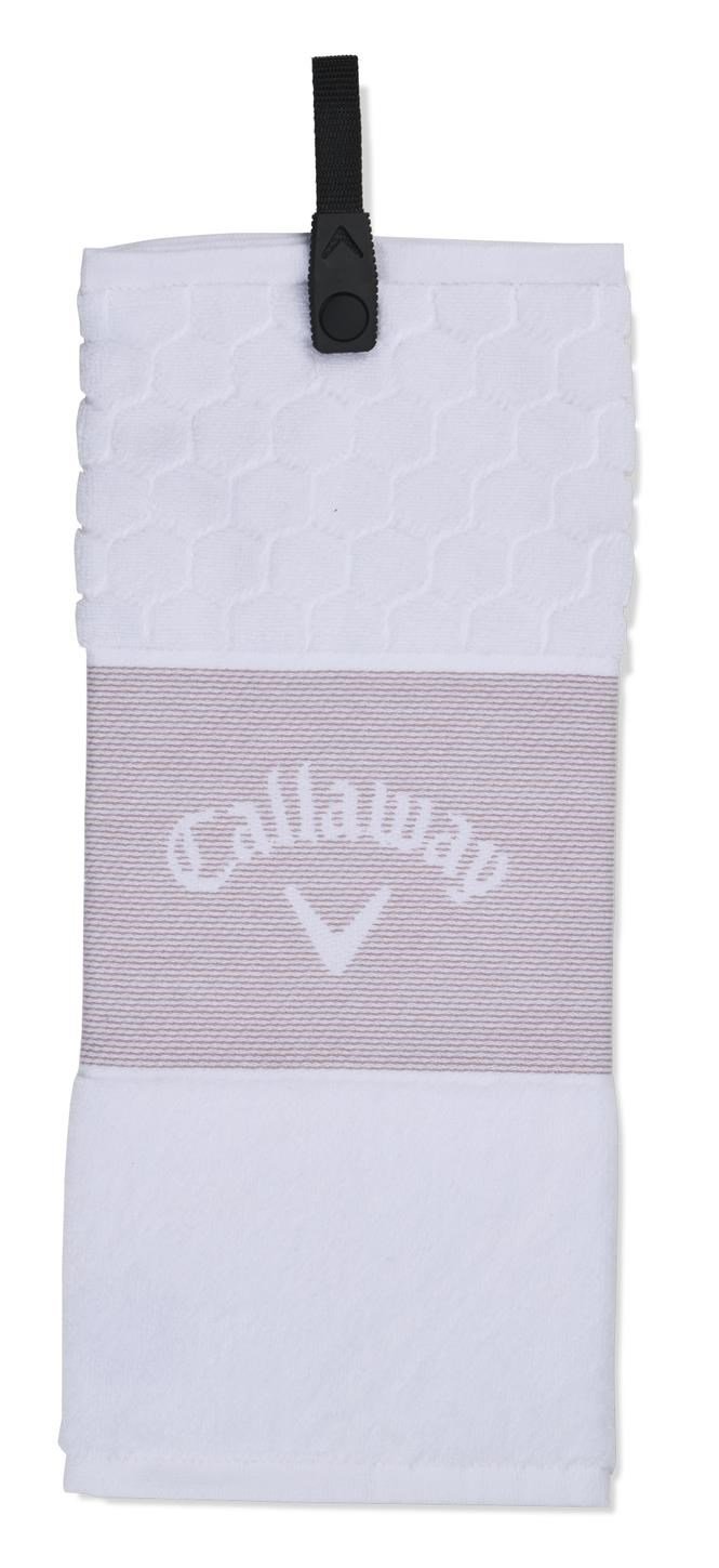 Callaway Tri-Fold 23 serviette de golf 16"x21" (40x53 cm), mauve/blanc