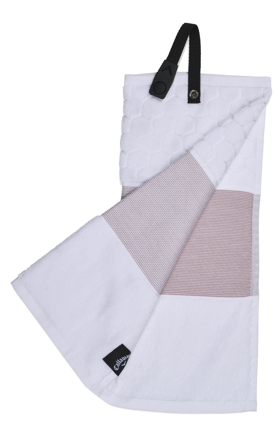 Callaway Tri-Fold 23 serviette de golf 16"x21" (40x53 cm), mauve/blanc