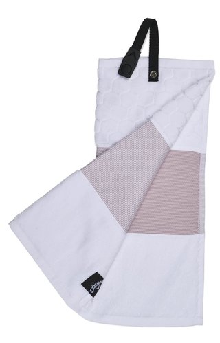 Callaway Tri-Fold 23 serviette de golf 16"x21" (40x53 cm), mauve/blanc