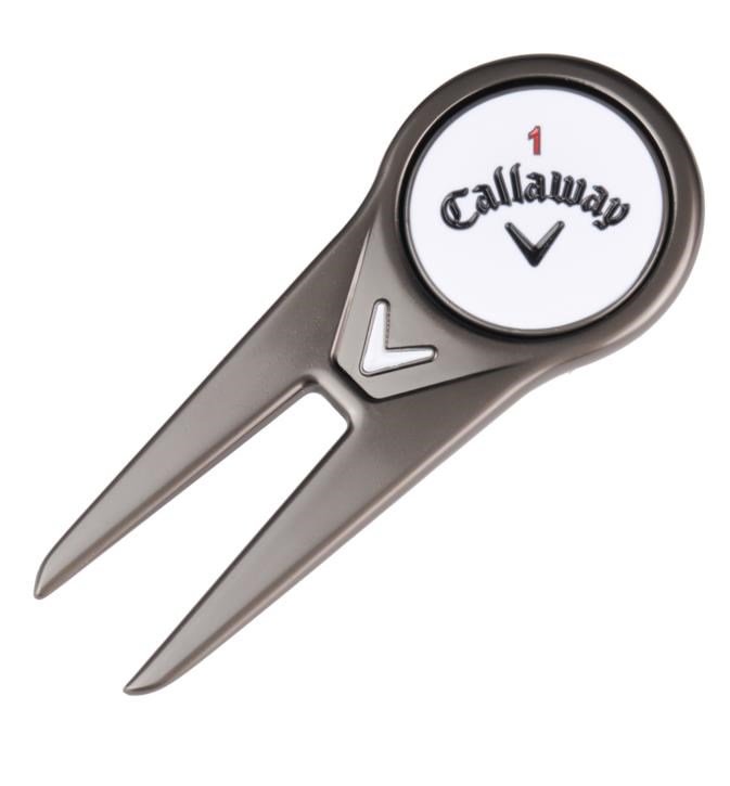 Callaway Divot Tool + marqueur Callaway, gunmetal