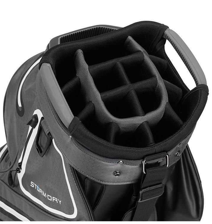 TaylorMade Storm-Dry Waterproof cart bag, noir/gris
