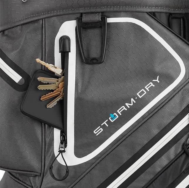 TaylorMade Storm-Dry Waterproof cart bag, noir/gris