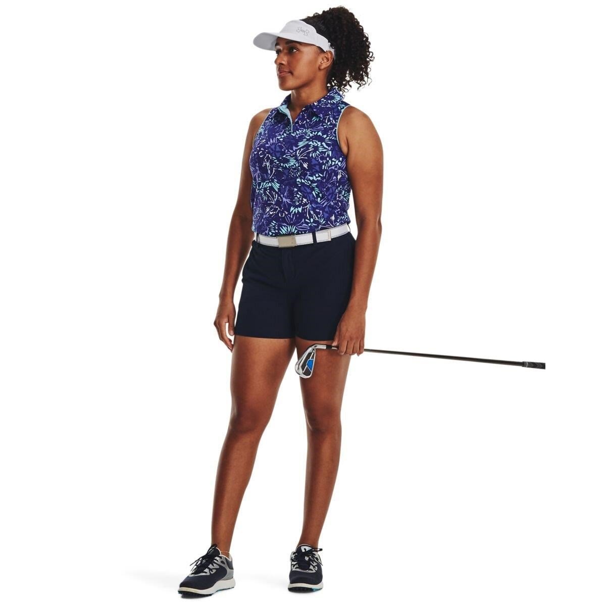 Under Armour Iso-Chill Sleeveless polo femme, sonar blue