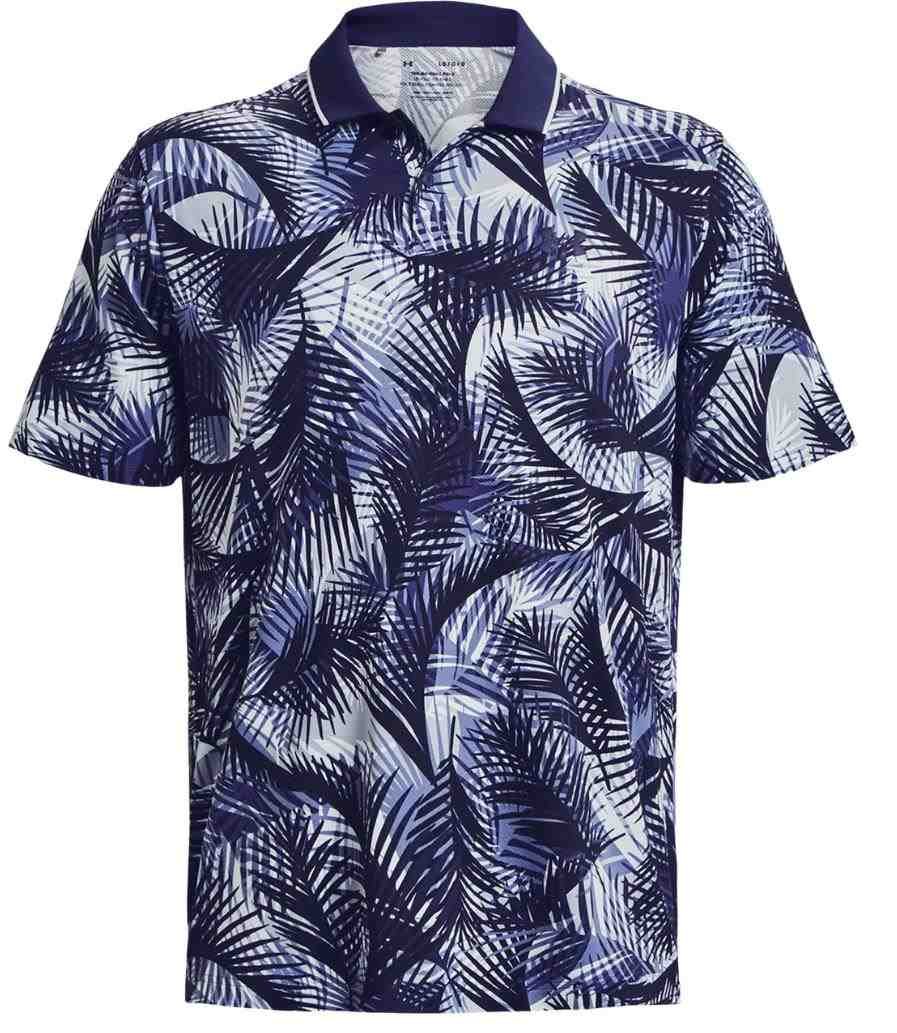 Under Armour Iso-Chill Graphic Palm polo homme, navy
