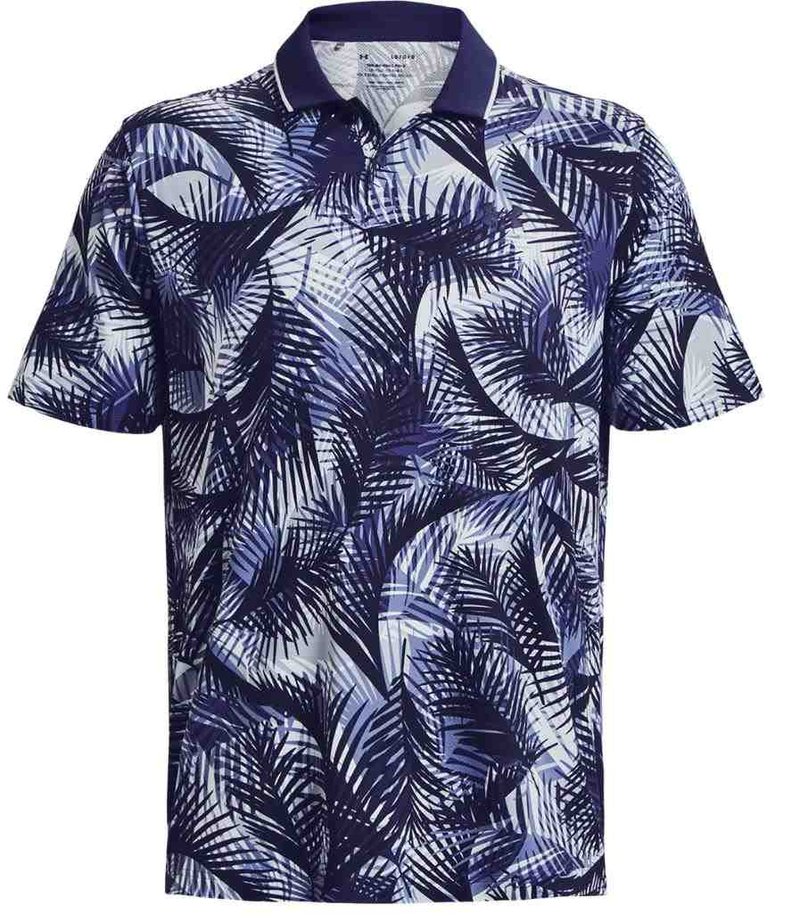 Under Armour Iso-Chill Graphic Palm polo homme, navy