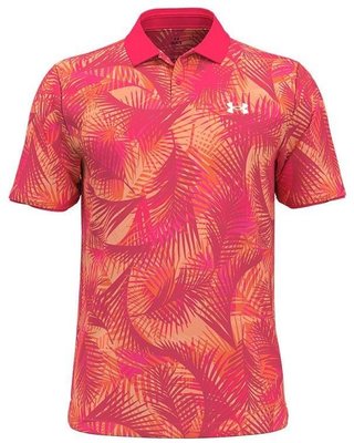 Under Armour Iso-Chill Graphic Palm polo homme, rose
