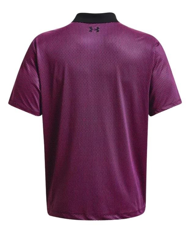 Under Armour Performance 3.0 Printed polo homme, noir/rose