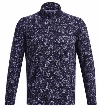 Under Armour Playoff Printed 1/4 Zip sweatshirt homme, navy