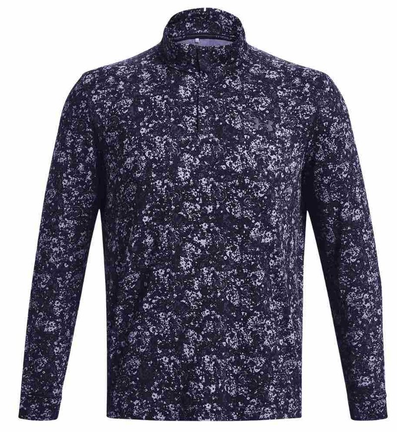 Under Armour Playoff Printed 1/4 Zip sweatshirt homme, navy