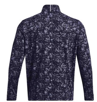 Under Armour Playoff Printed 1/4 Zip sweatshirt homme, navy
