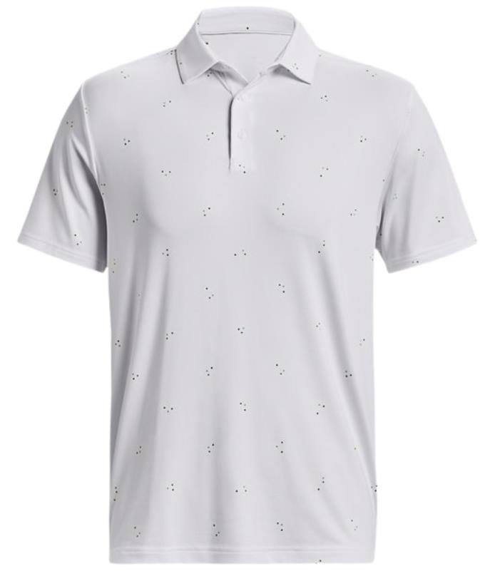 Under Armour Playoff 3.0 Printed polo homme, blanc/bleu statique