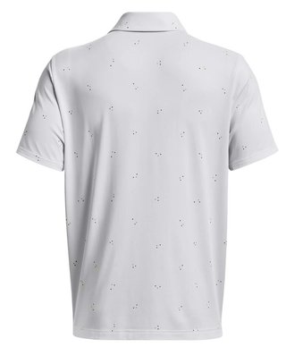 Under Armour Playoff 3.0 Printed polo homme, blanc/bleu statique