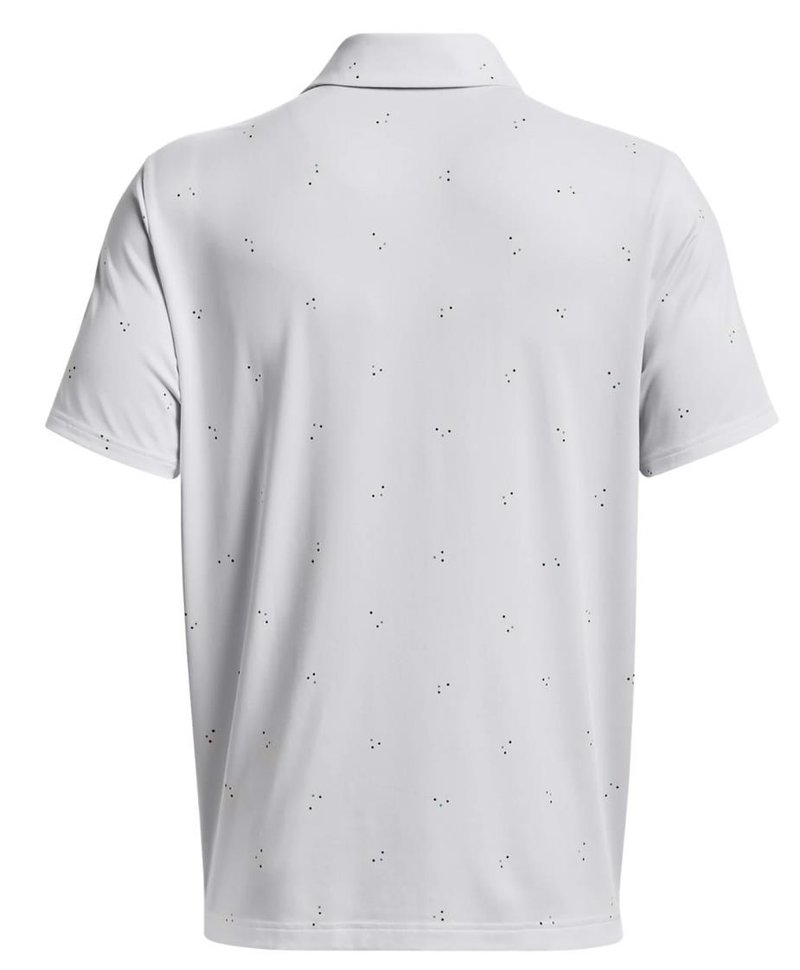 Under Armour Playoff 3.0 Printed polo homme, blanc/bleu statique