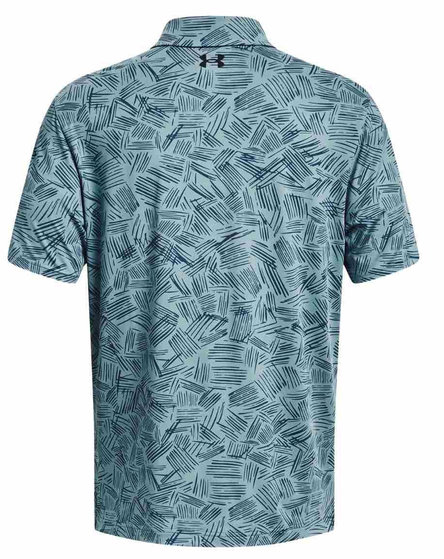 Under Armour Playoff 3.0 Printed polo homme, still water/static blue