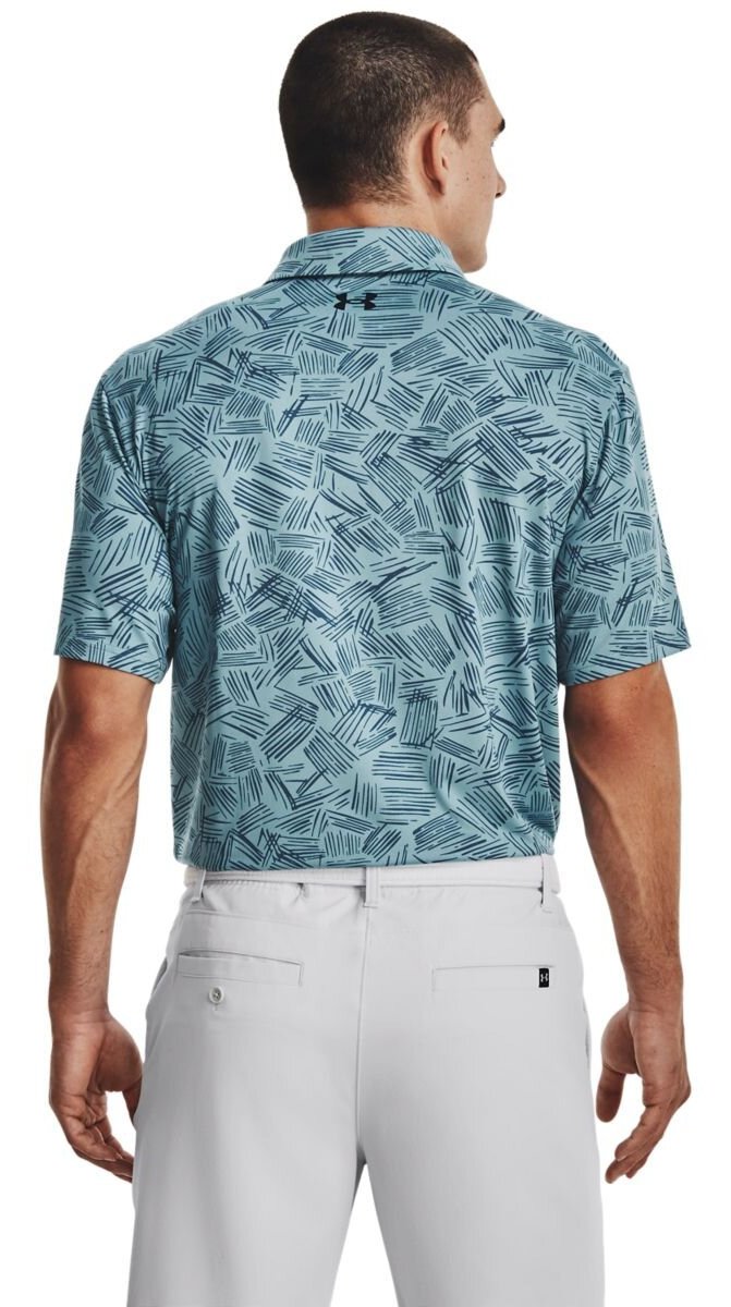 Under Armour Playoff 3.0 Printed polo homme, still water/static blue