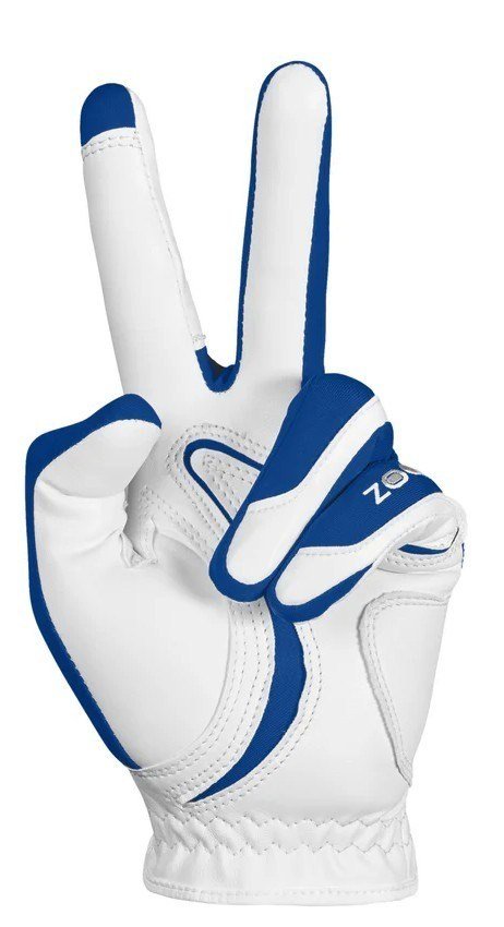 Zoom Zoom Hybrid gant de golf femme, blanc/bleu