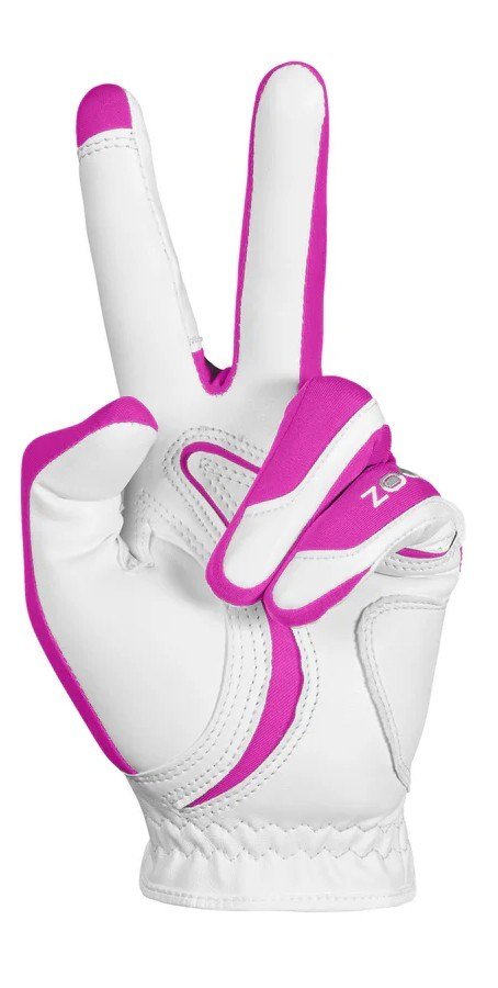 Zoom Zoom Hybrid gant de golf femme, blanc/rose