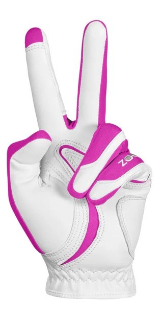 Zoom Zoom Hybrid gant de golf femme, blanc/rose