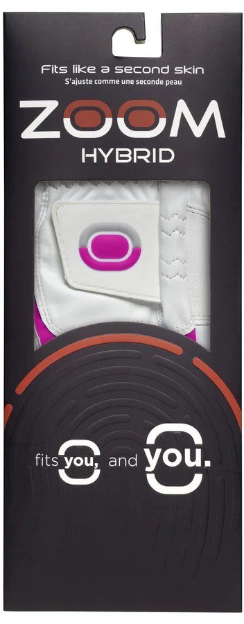 Zoom Zoom Hybrid gant de golf femme, blanc/rose