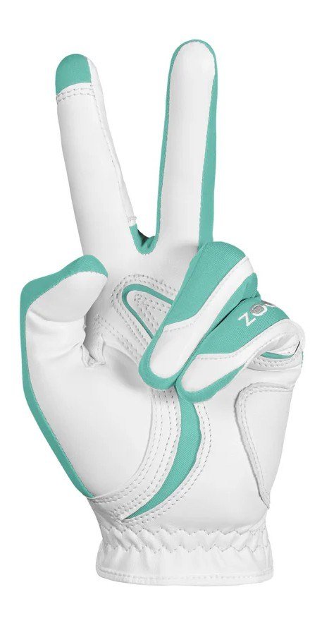 Zoom Zoom Hybrid gant de golf femme, blanc/menthe