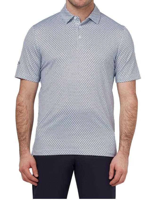 Callaway Trademark Ombre Chev Print polo homme, bright white