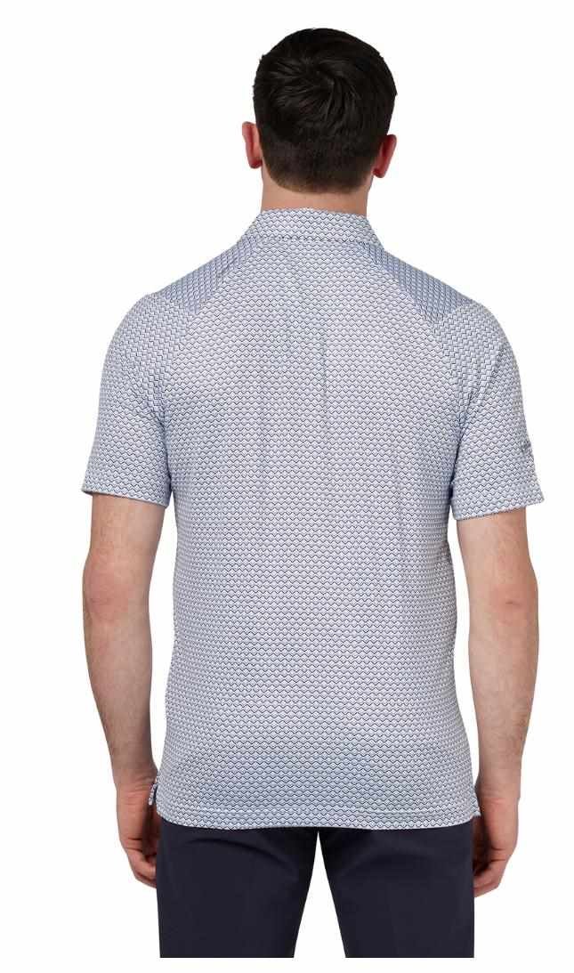 Callaway Trademark Ombre Chev Print polo homme, bright white