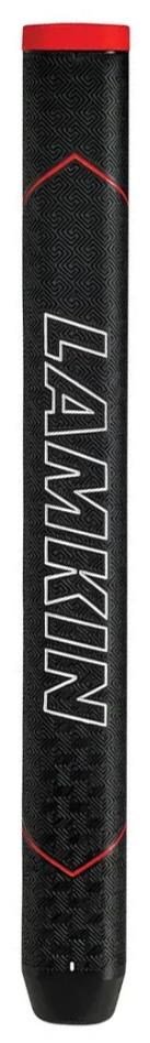 Lamkin SINKFIT Rubber Straight grip de putter, STANDARD, noir/rouge
