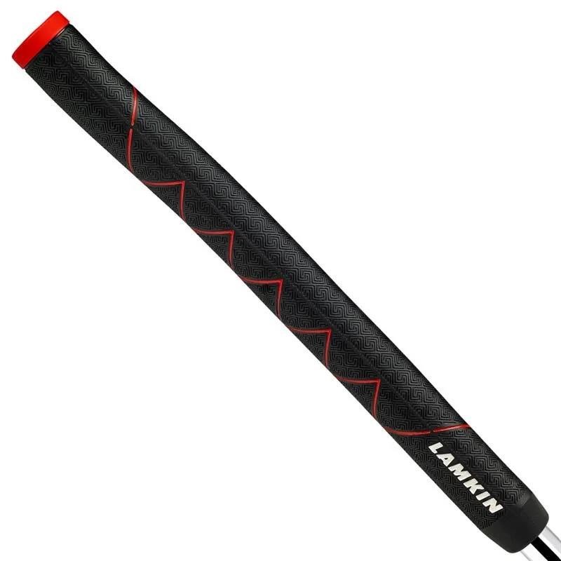 Lamkin SINKFIT Rubber Straight grip de putter, STANDARD, noir/rouge