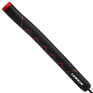 Lamkin SINKFIT Rubber Straight grip de putter, STANDARD, noir/rouge